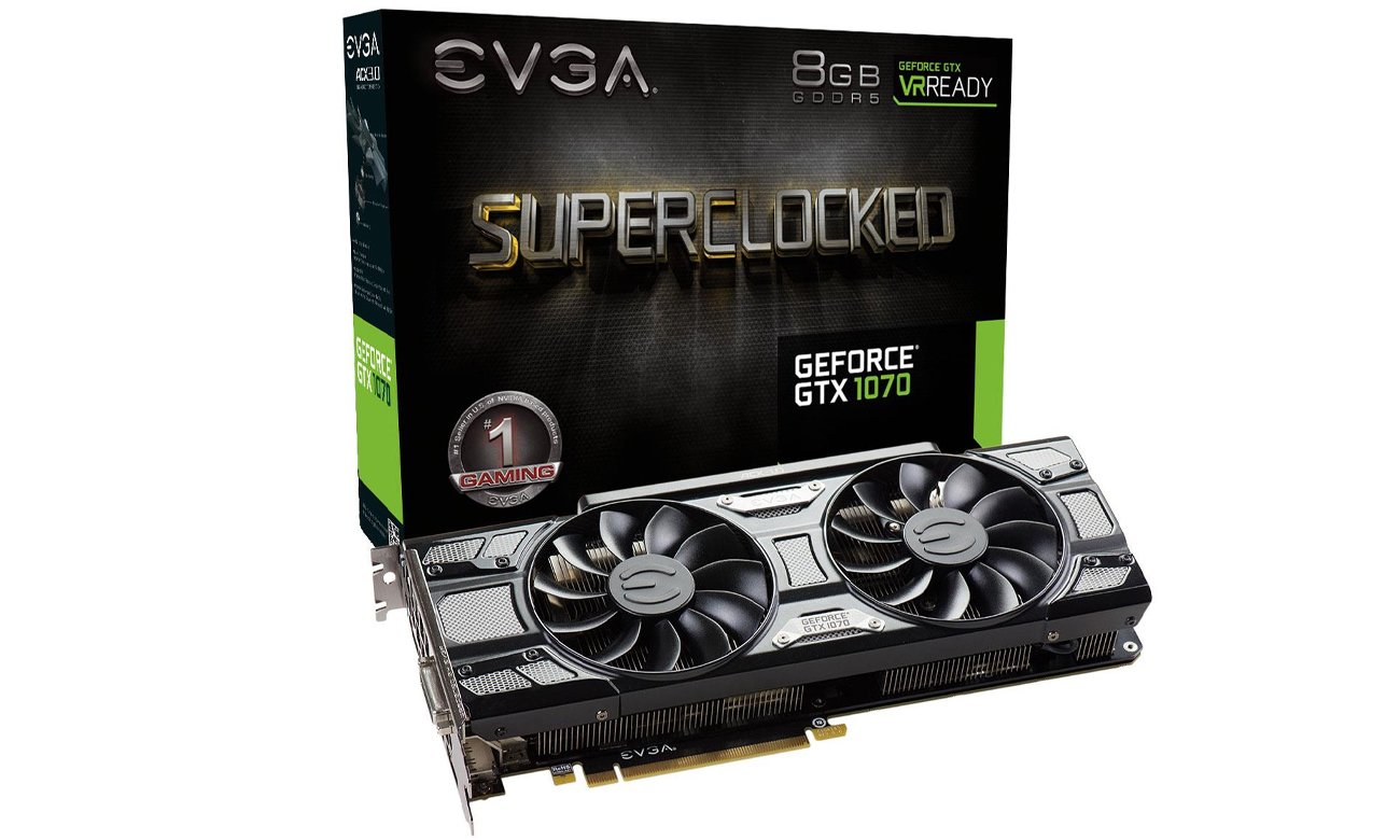 EVGA GeForce GTX 1070 グラフィックボード EVGA Nvidia GTX 1070 Founders Edition 8 GB GDDR5 1683 mhz